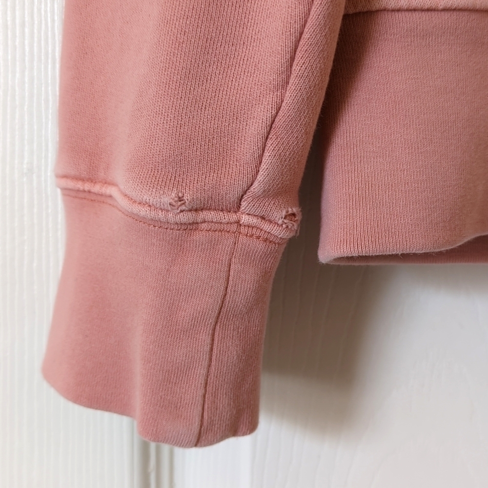 Madewell Classic (Re)sourced Cotton V-neck Cardigan Sweatshirt Blush Pink XS - Picture 7 of 14